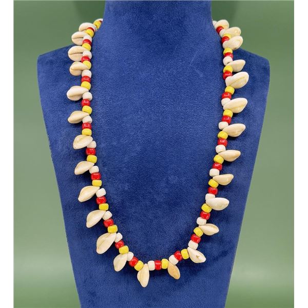 Native American Indian Shell Bead Necklace