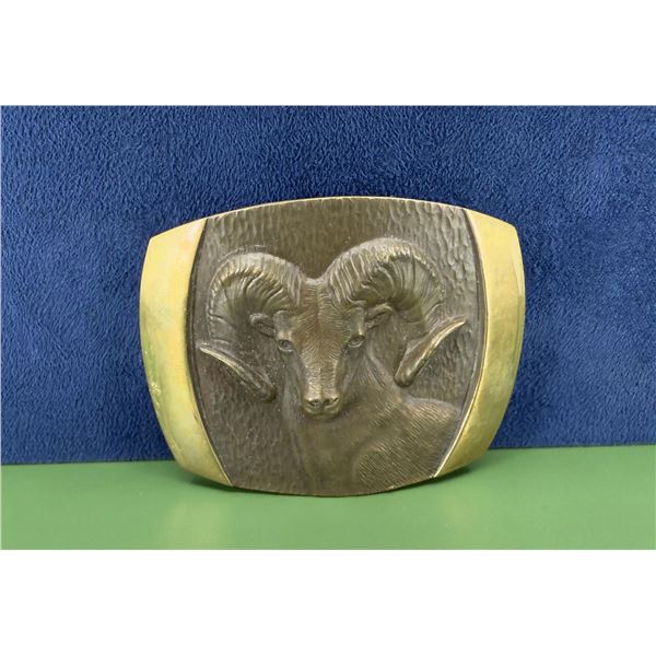 SL Knight Bronze Bighorn Sheep Belt Buckle