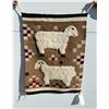 Image 1 : Navajo Indian Pictorial Sheep Blanket Rug