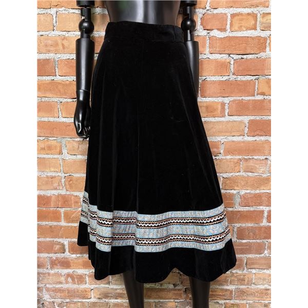 Navajo Native American Indian Velvet Skirt