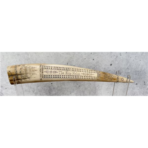 Resin The Ship Nolan Tusk Cribbage Board