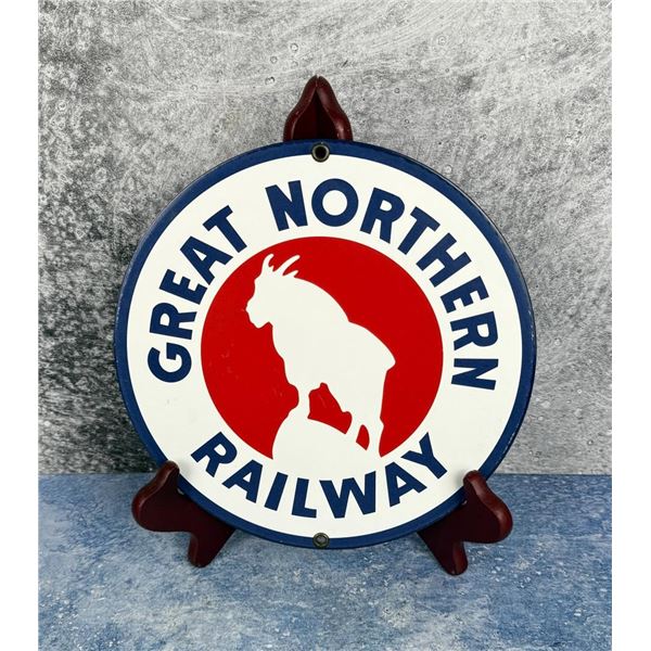 Great Northern Railway Railroad Porcelain Sign