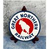 Image 1 : Great Northern Railway Railroad Porcelain Sign