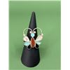 Image 1 : Zuni Sterling Silver Inlaid Butterfly Ring