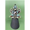 Image 1 : Zuni Inlaid Knifewing Dancer Sterling Ring