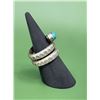 Image 2 : Navajo Sterling Silver Turquoise Snake Ring