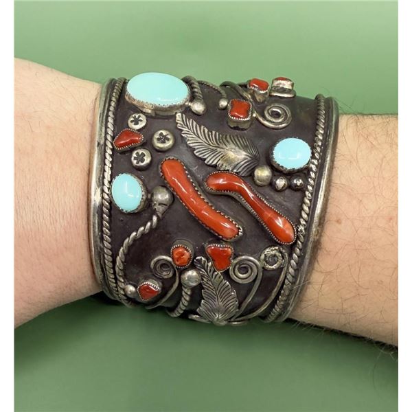 Walter Mitchell Navajo Sterling Cuff Bracelet