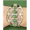 Image 1 : Navajo Sterling Tufa Cast Turquoise Bracelet