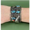 Image 1 : Jerry Roan Navajo Sterling Turquoise Bracelet