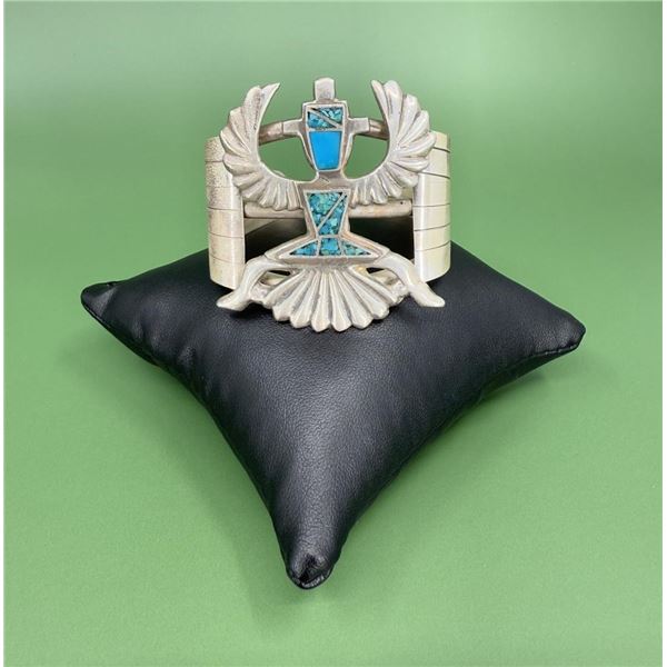 Zuni Old Pawn Sterling Knifewing Bracelet