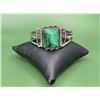 Image 1 : Navajo Sterling Silver Malachite Bracelet