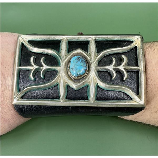 Navajo Tufa Cast Sterling Ketoh Bow Guard