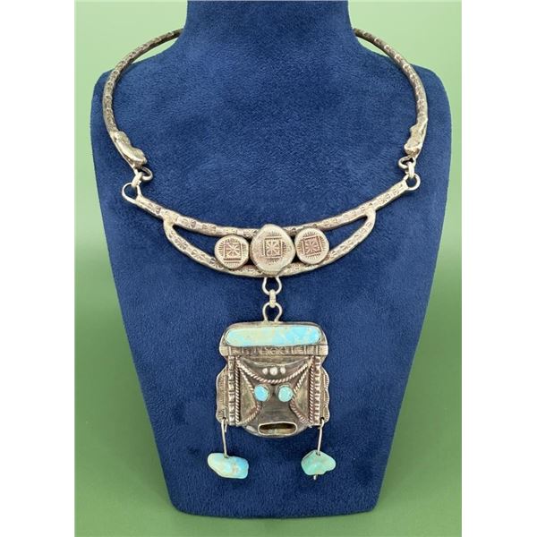 Jessie Claw Navajo Sterling Turquoise Necklace