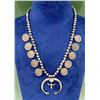 Image 1 : Old Pawn Navajo Coin Squash Blossom Necklace