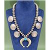 Image 1 : Old Pawn Navajo Coin Squash Blossom Necklace