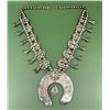 Image 2 : Navajo Old Pawn Sterling Squash Blossom Necklace