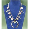 Image 1 : Old Pawn Navajo Coin Squash Blossom Necklace