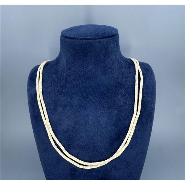 Santo Domingo Pueblo Shell Heishi Necklace
