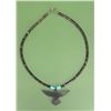 Image 2 : Zuni Buffalo Horn Raven Fetish Necklace