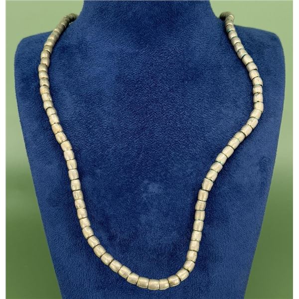 19th Century Navajo Ingot Silver Necklace