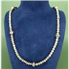 Image 1 : 19th Century Navajo Ingot Silver Bead Necklace