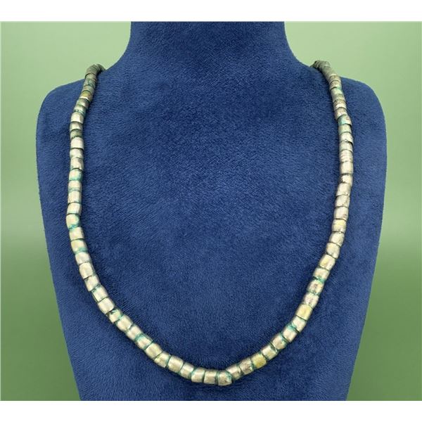 19th Century Navajo Ingot Silver Necklace