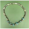 Image 2 : Navajo Sterling Turquoise Bench Bead Necklace