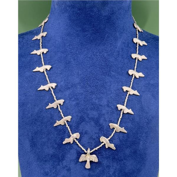 Zuni Sterling Silver Fetish Necklace