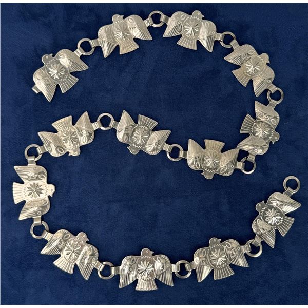 1950s Trading Post Nickel Concho Belt