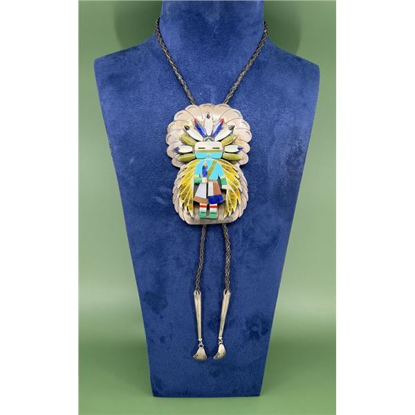 Leo & Ida Poblano Attributed Zuni Bolo Tie