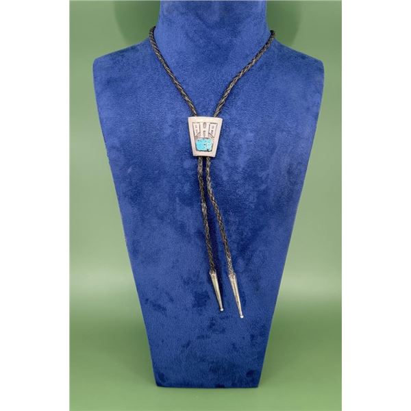 Frank Patania Sr Navajo Sterling Bolo Tie