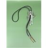 Image 2 : Zuni Inlaid Sterling Indian Chief Bolo Tie