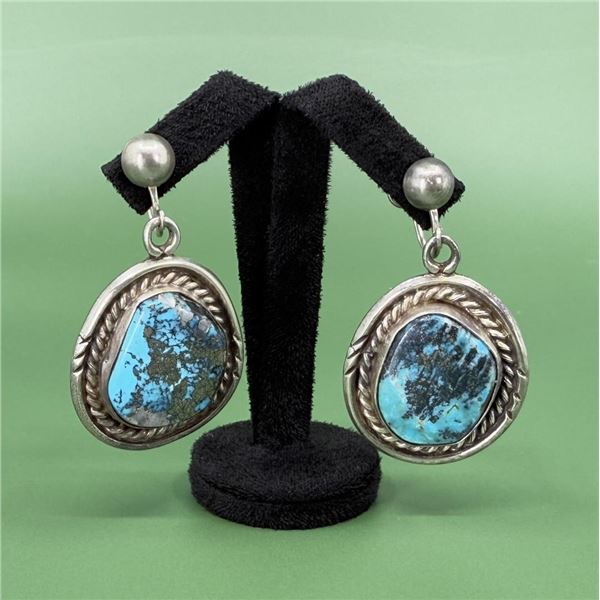 Navajo Sterling Silver Turquoise Earrings