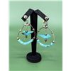 Image 1 : Zuni Sterling Turquoise Fetish Earrings