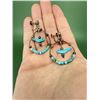 Image 2 : Zuni Sterling Turquoise Fetish Earrings