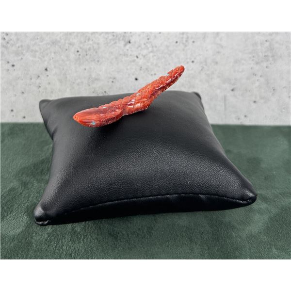 Danette Laate Zuni Carved Coral Snake Fetish