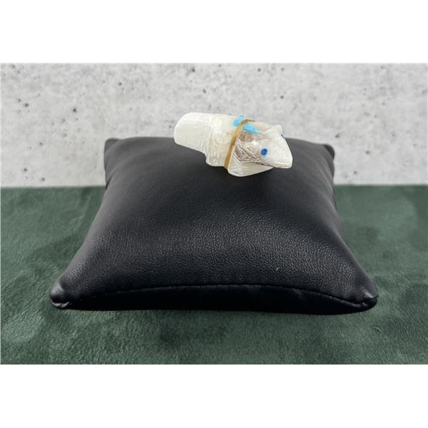 Gabe Burns Zuni Carved Wolf Fetish