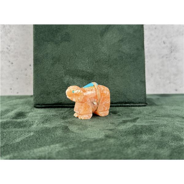 Bill Tsikewa Zuni Carved Alabaster Ram Fetish