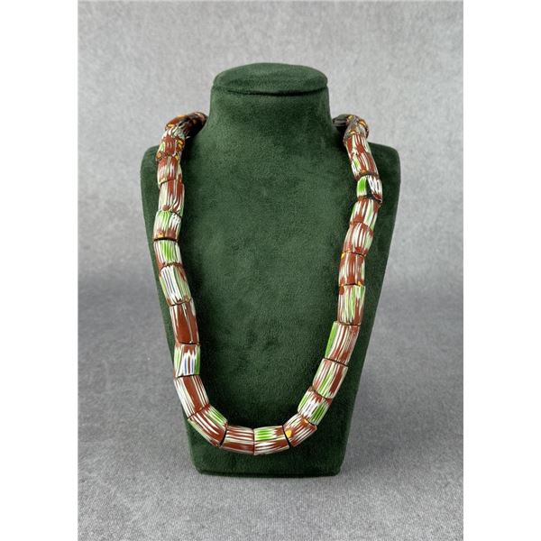 Venetian Chevron Native American Trade Beads