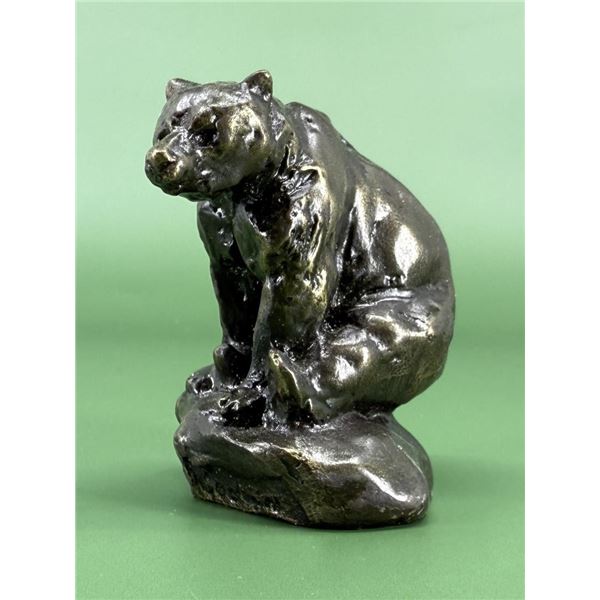 Philip R Goodwin Seated Bear Bronze