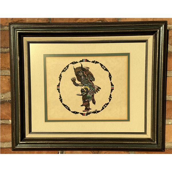 Ellison Van Paquin Kachina Watercolor Painting