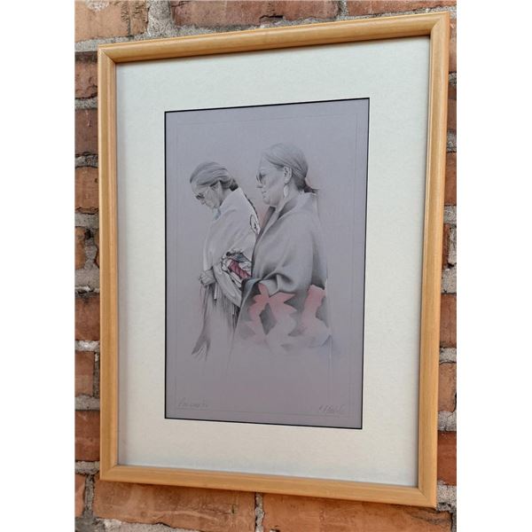 Corliss Mackid Colored Pencil Indian Drawing