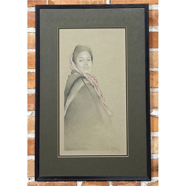 Corliss Mackid Colored Pencil Indian Drawing