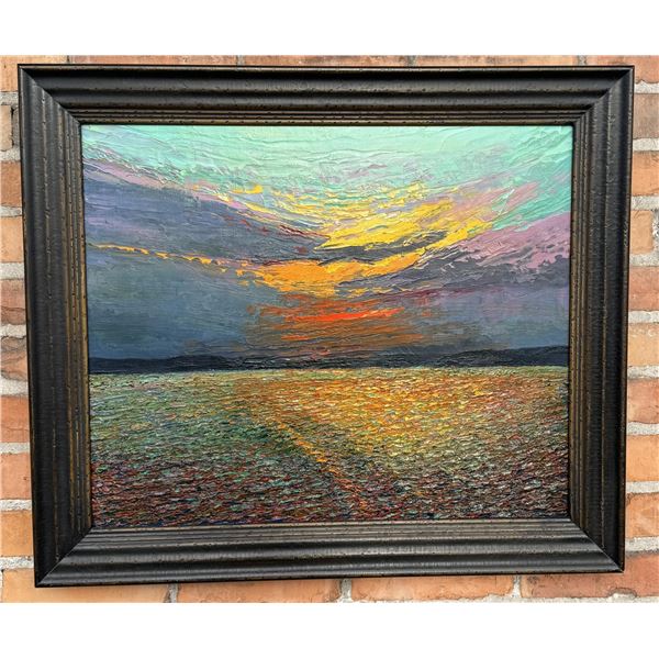 Michele Kapor Montana Oil on Board Painting