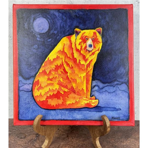 Karen Savory Montana Watercolor Bear Painting