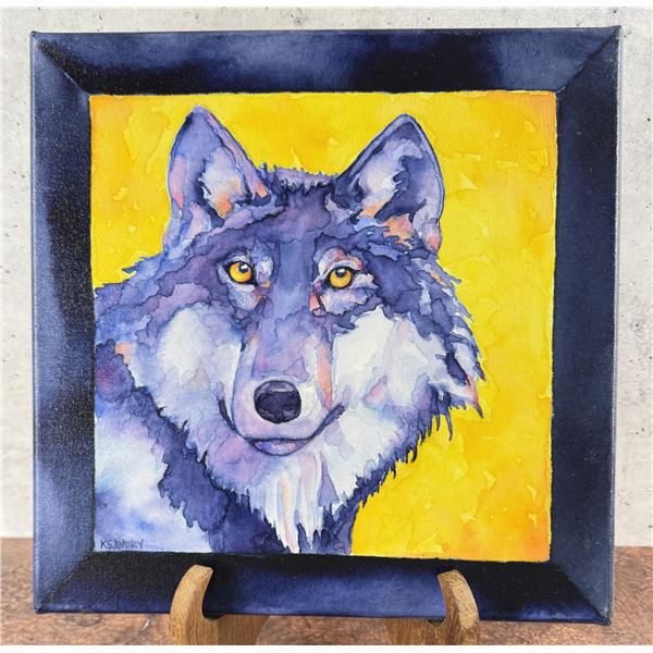 Karen Savory Montana Watercolor Wolf Painting