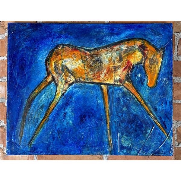 Carol Spielman Glowing Emrald Acrylic Painting