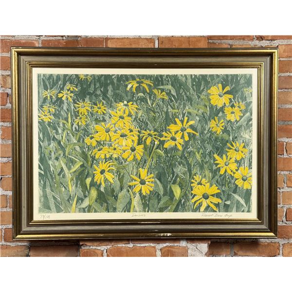 Robert Bero Daisies Color Etching