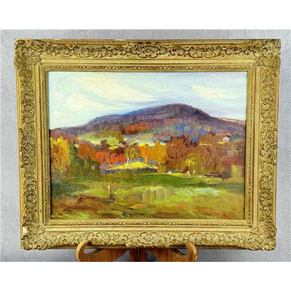 Fremont Ellis Cowboy and Cows Oil Painting