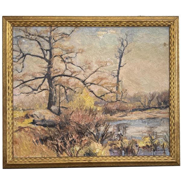 Philip Russell Goodwin Oil on Canvas Painting